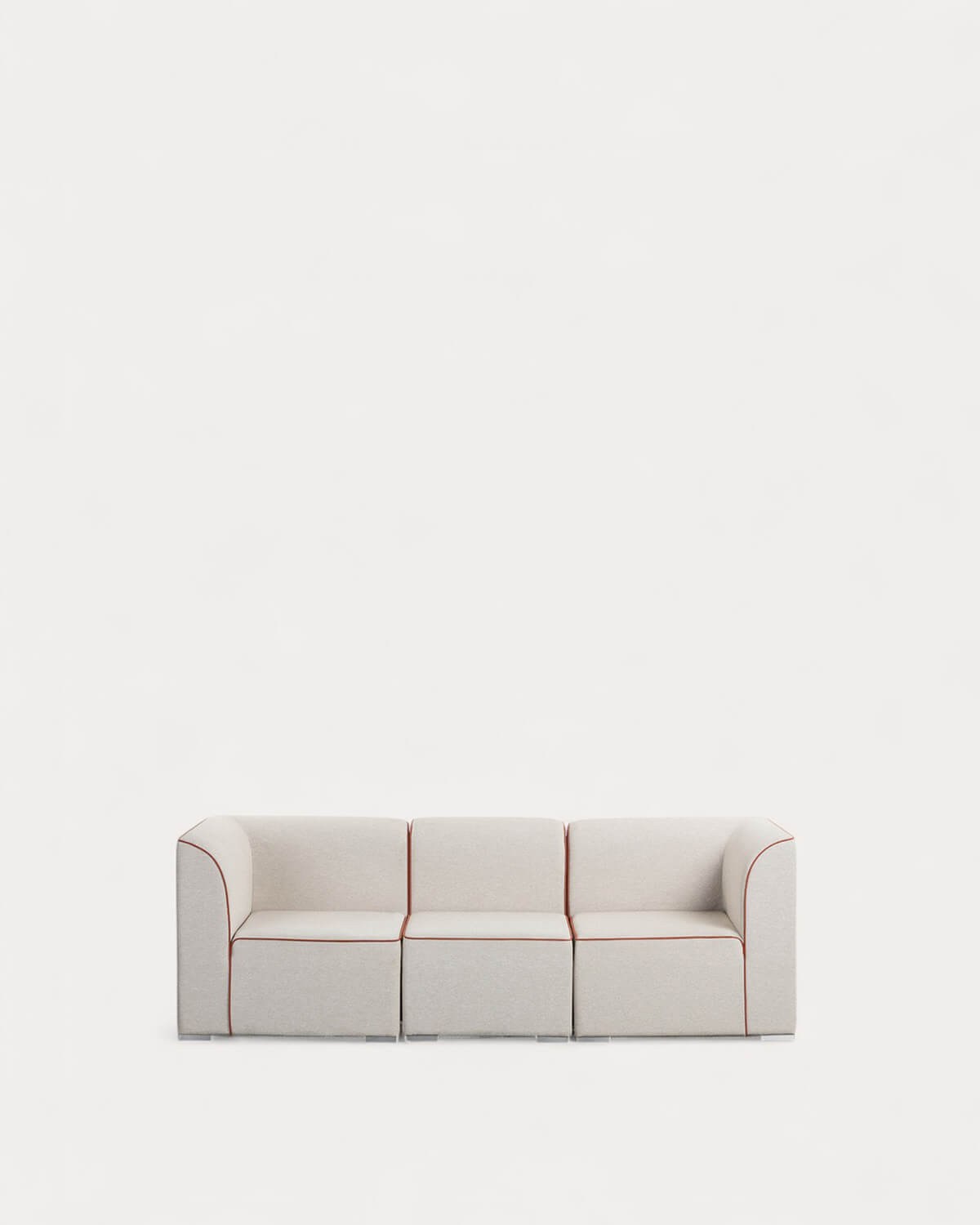 Sofá de Jardim Modular de 3 Peças com 2 Assentos de Canto e Poltrona de Tecido Lagos