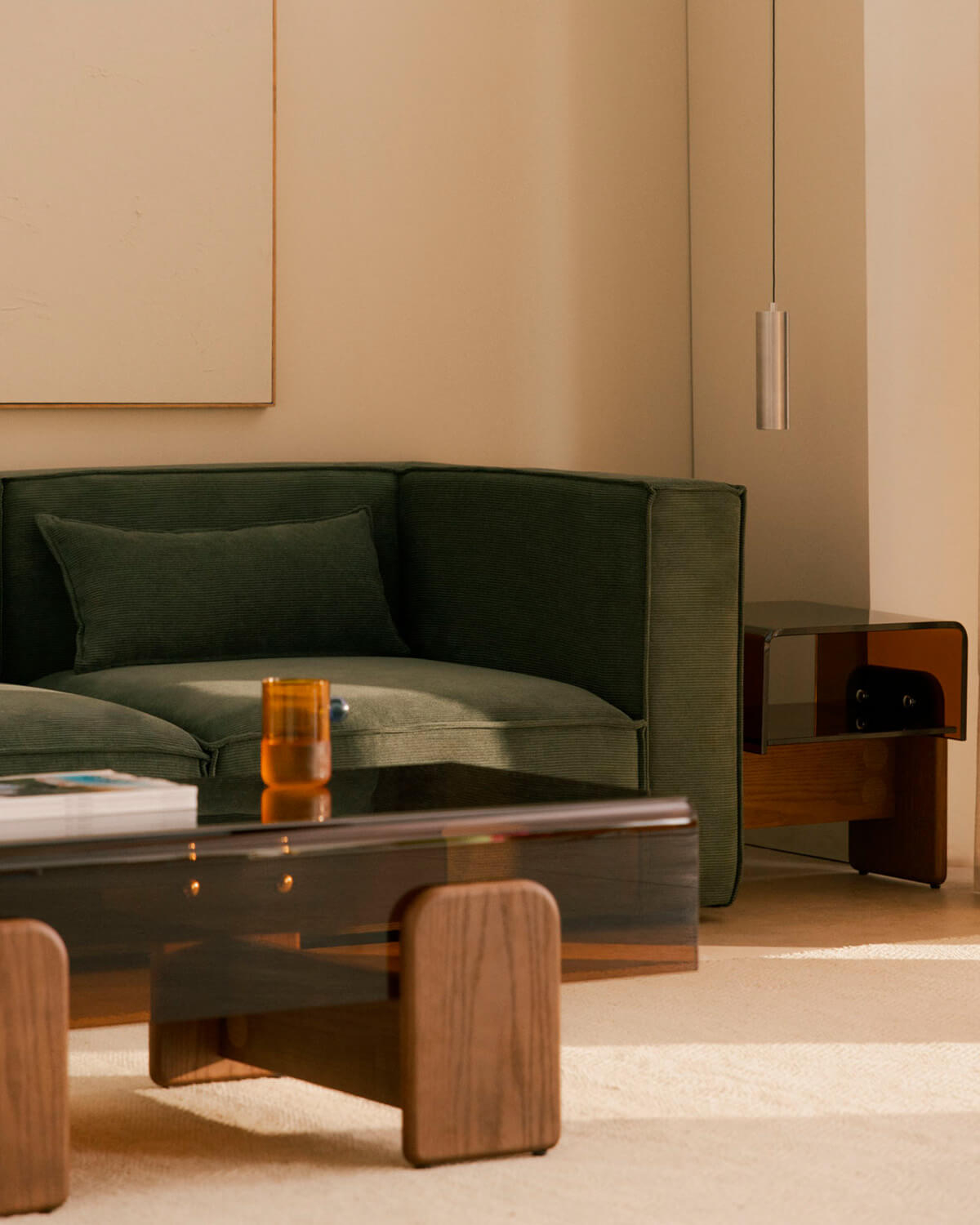 Sofá Chaise Longue Modular Kilhe Corduroy, imagem de galeria 2
