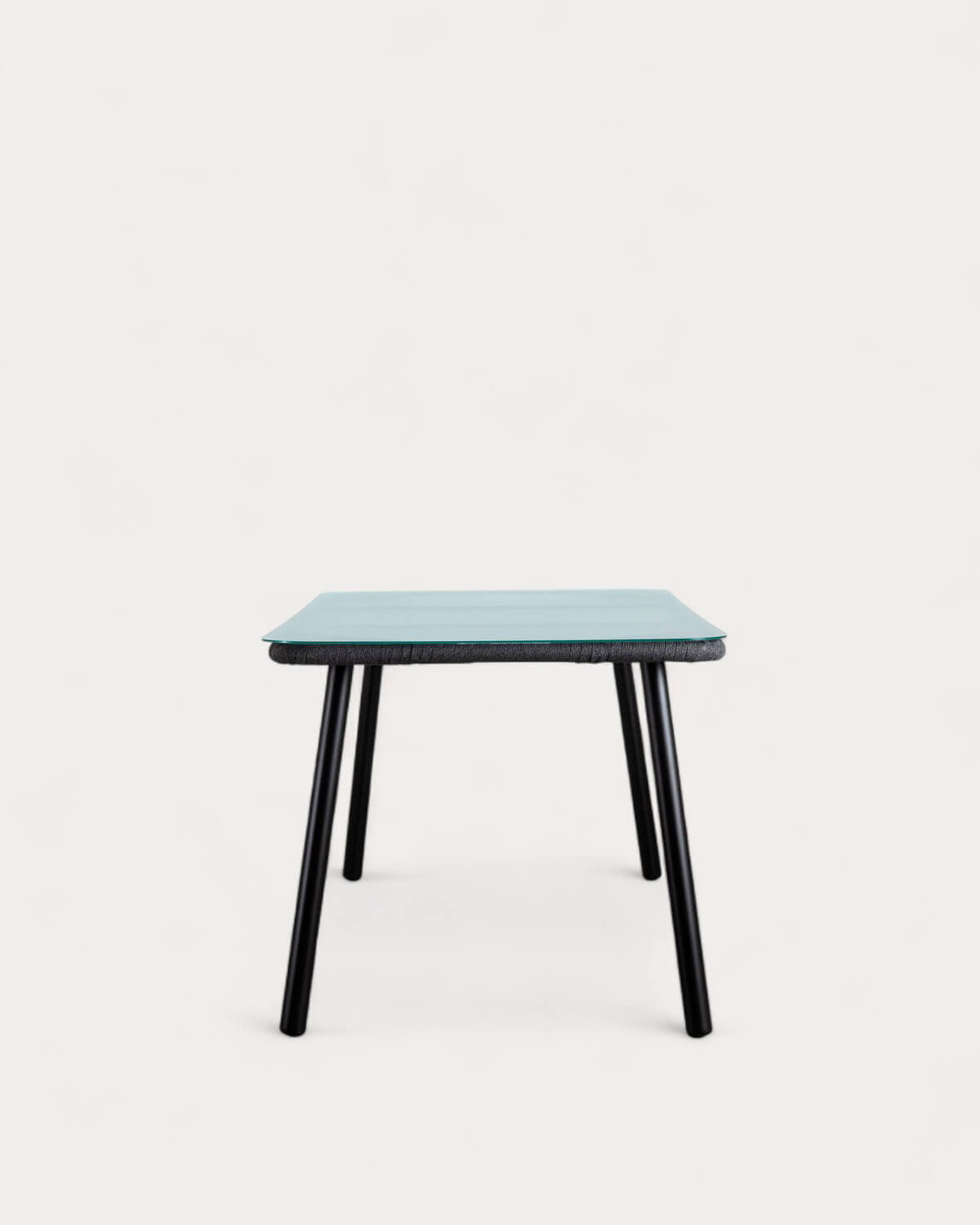 Mesa de Jantar Rectangular de Alumínio e Vidro (160x90 cm) Drian, imagem de galeria 3