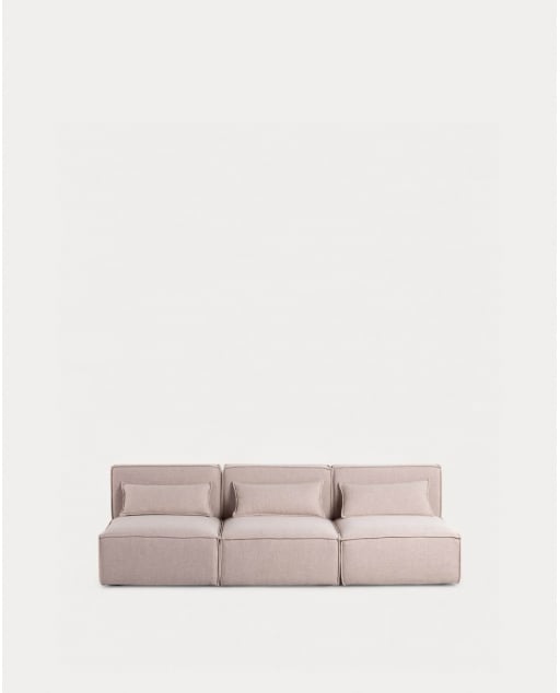 Sofá Modular de 3 Peças em Tecido Kilhe