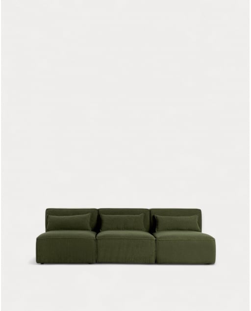 Sofá Modular 3 peças em Tecido Bouclé Kilhe