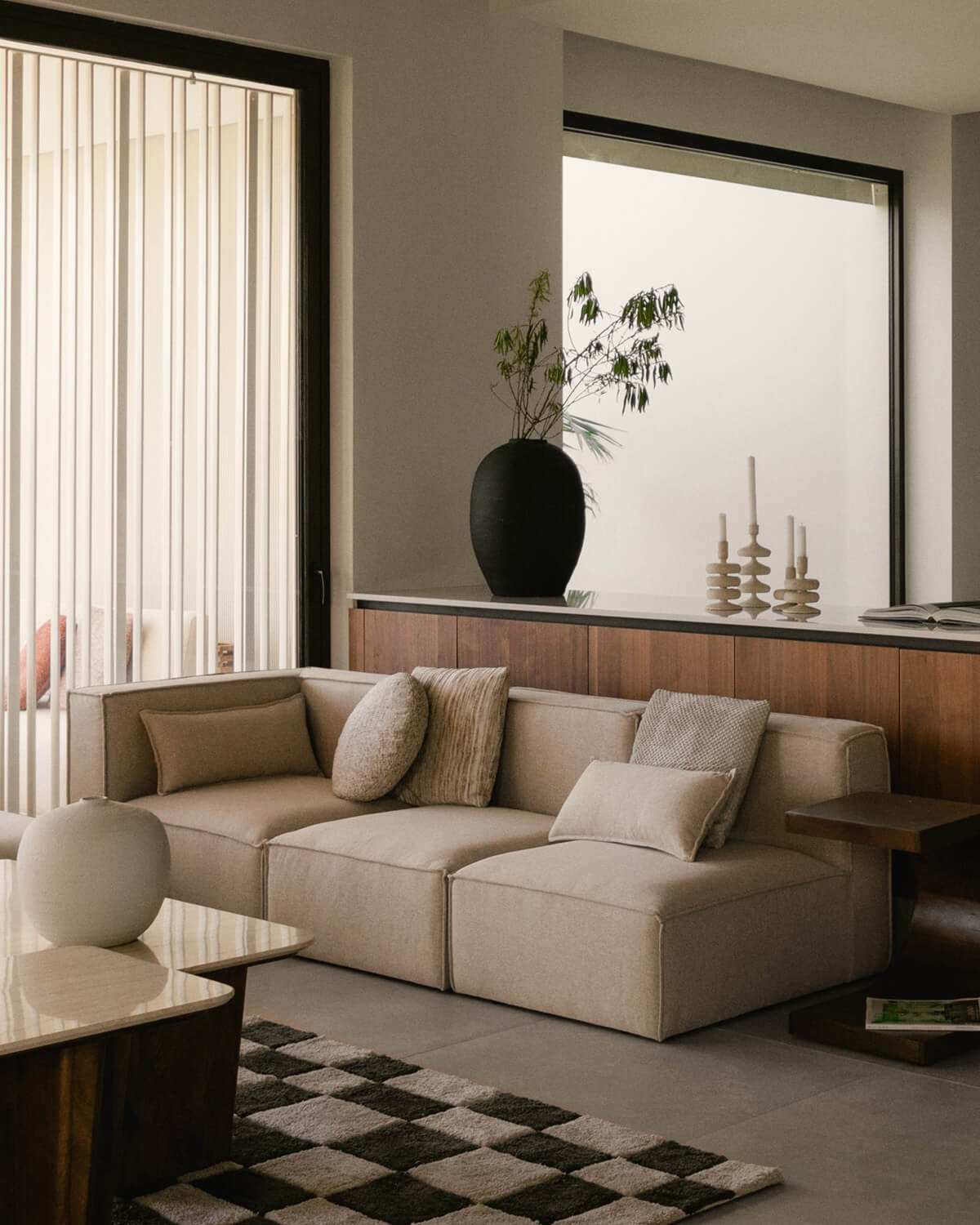 Sofá Modular de 3 Peças com dois Módulos em Tecido Kilhe, imagem de galeria 2