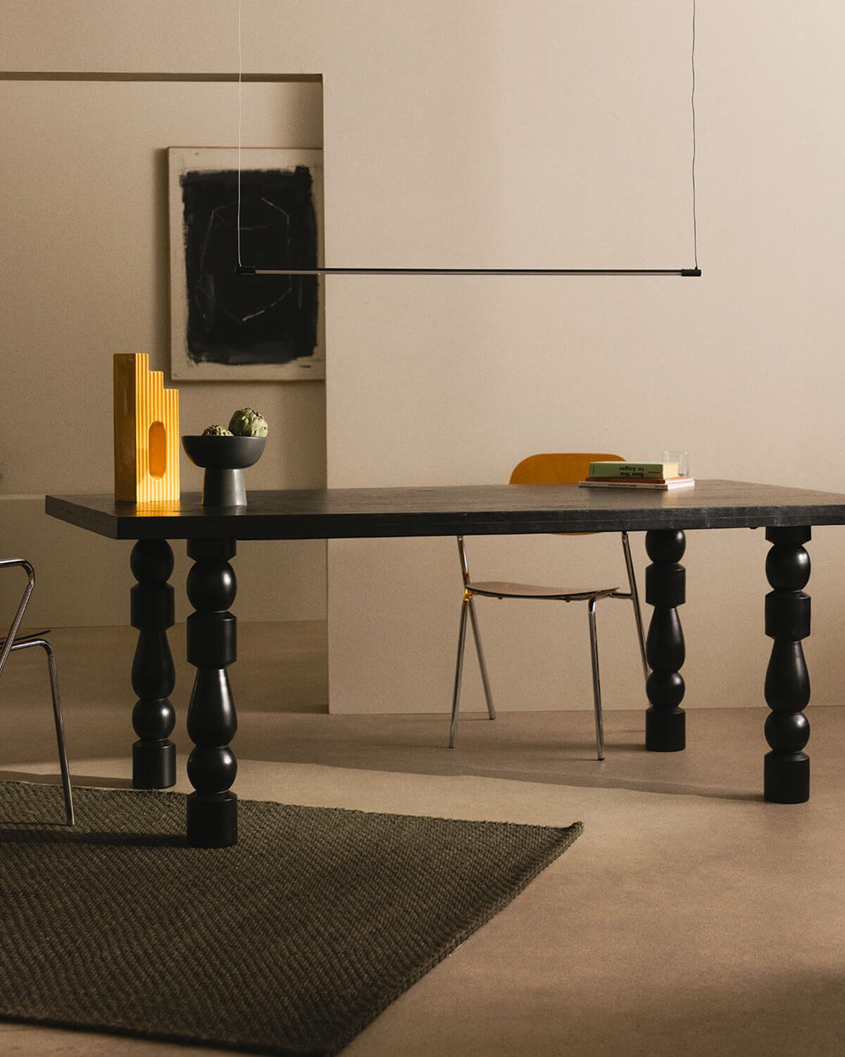 Mesa de Jantar Retangular em Madeira de Mangueira (200x100 cm) Maury, imagem de galeria 2