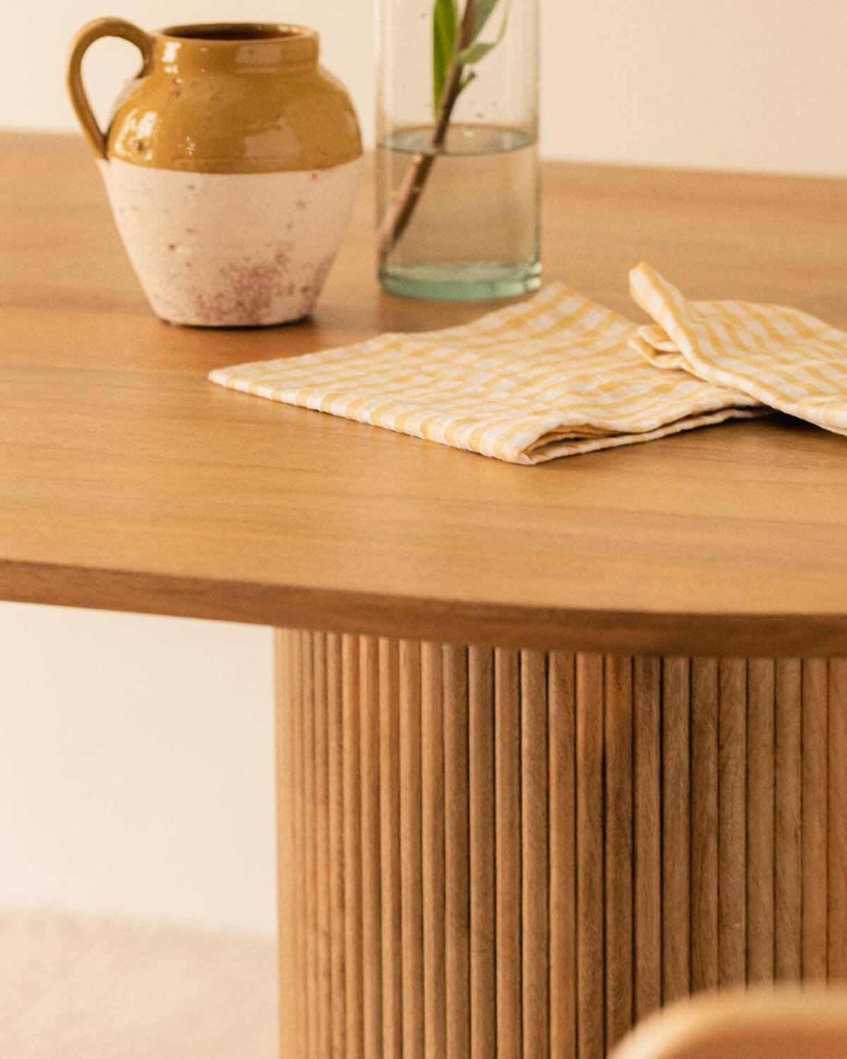 Mesa de Jantar Oval em Madeira de Mango (200x100 cm) Vienna, imagem de galeria 3