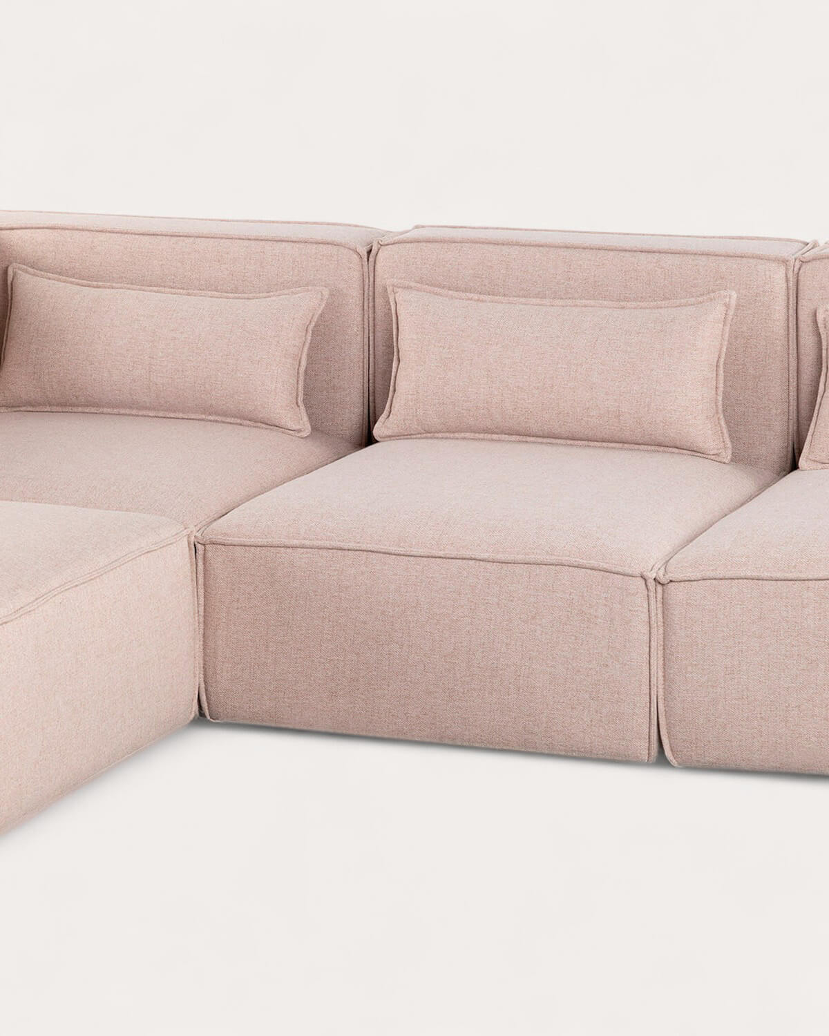 Sofá Modular 4 Peças com 3 Poltronas e Puff Tecido Kilhe, imagem de galeria 4