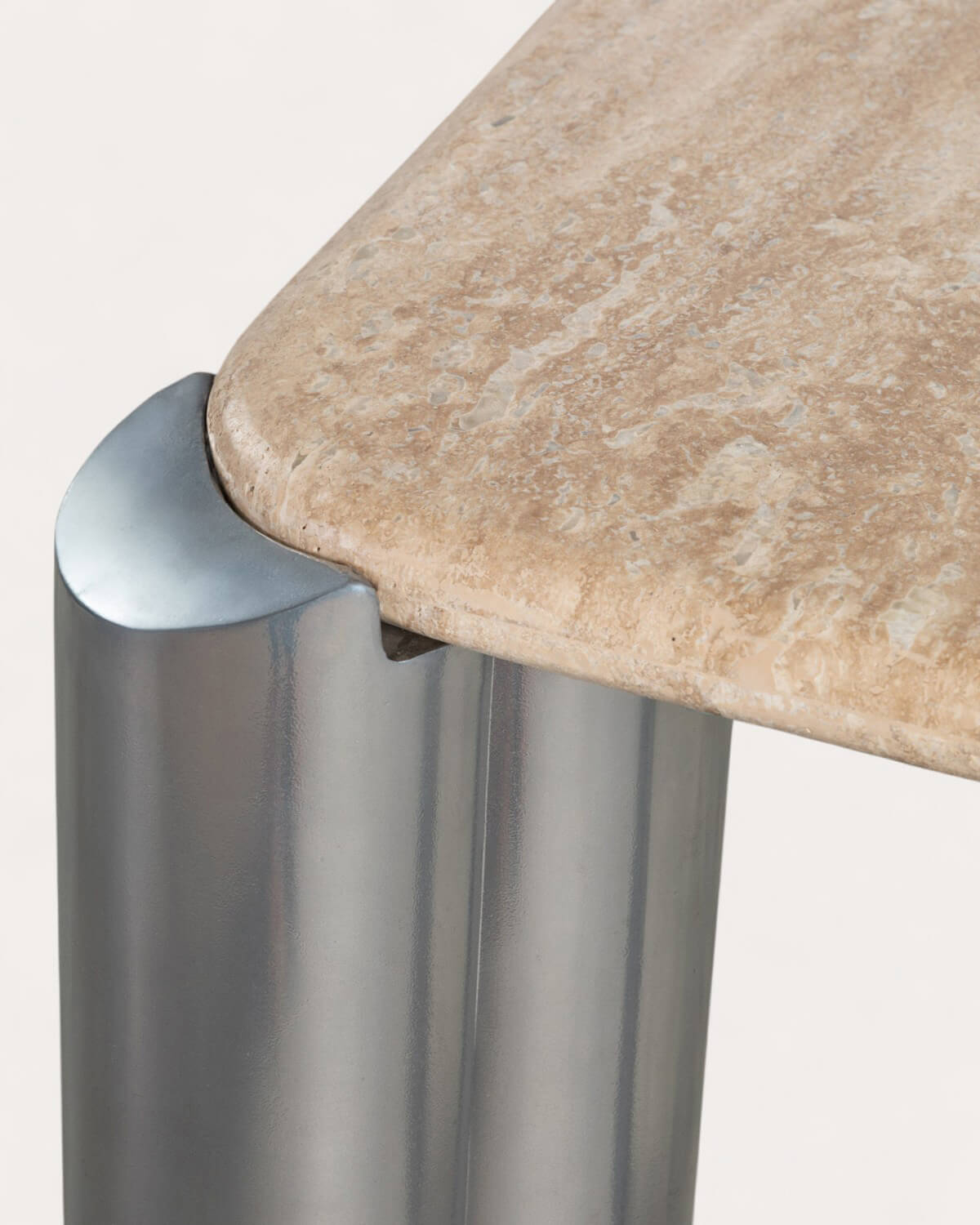 Mesa de Jantar Retangular com Tampo em Mármore Travertino (174x91 cm) Ethel, imagem de galeria 6