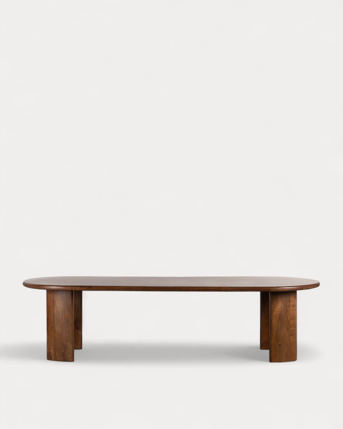 Mesa de Jantar Oval em Madeira de Manga (300x110 cm) Leno, imagem de galeria 5