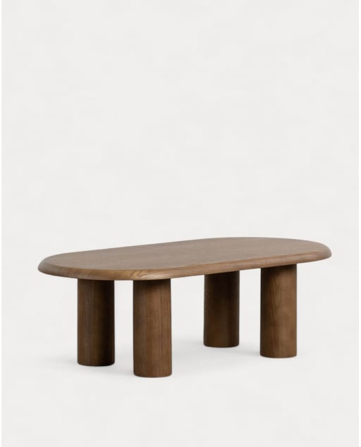 Mesa de Centro Oval Madeira (110x55 cm) Alhie