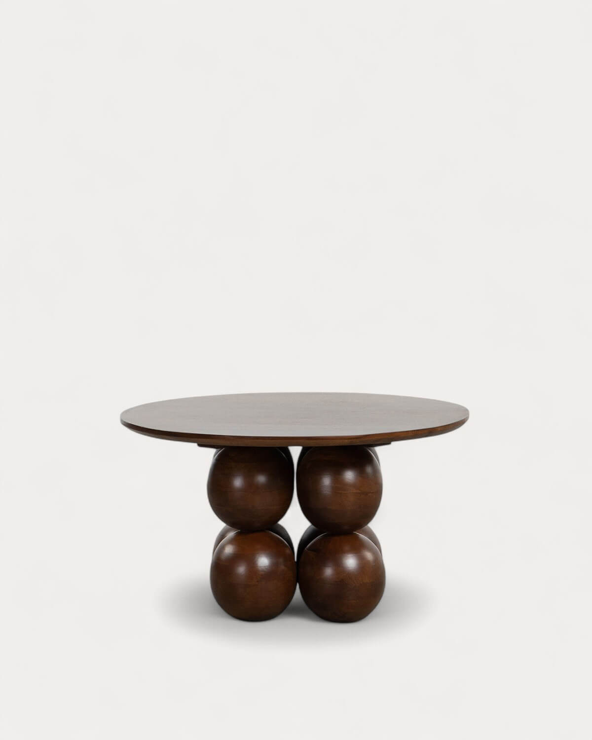 Mesa de Centro Redonda de Madeira de Mangueira (Ø80 cm) Alary, imagem de galeria 4