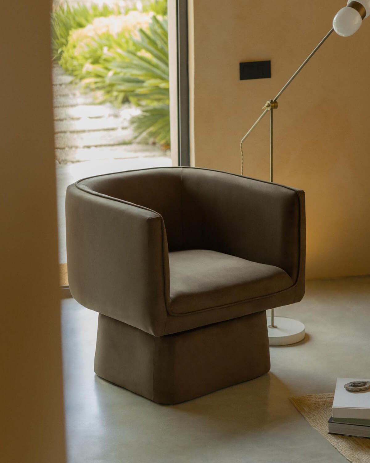 Pack de 2 Poltronas Giratórias em Tecido Mauren , imagem de galeria 3