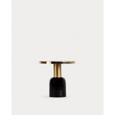 Mesa de Apoio Redonda em Metal (Ø50,5 cm) Tillo Preto - The Masie