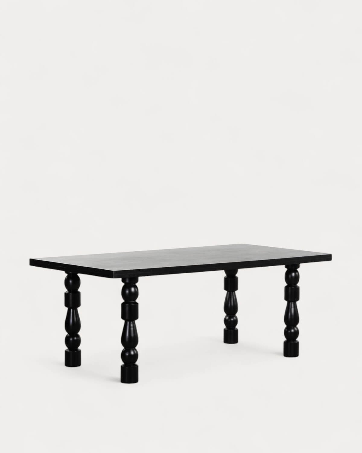 Mesa de Jantar Retangular em Madeira de Mangueira (200x100 cm) Maury, imagem de galeria 1