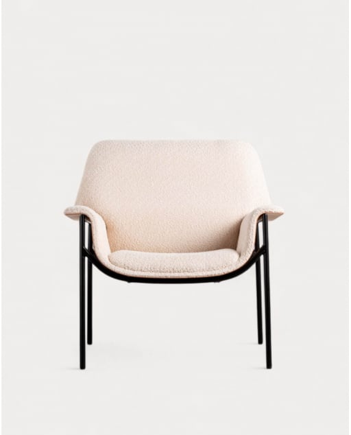 Pack de 2 Poltronas com Braços de Madeira e Tecido Rinu