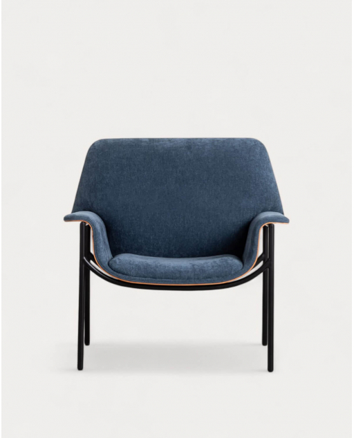 Pack de 2 Poltronas com Braços de Madeira e Tecido Rinu