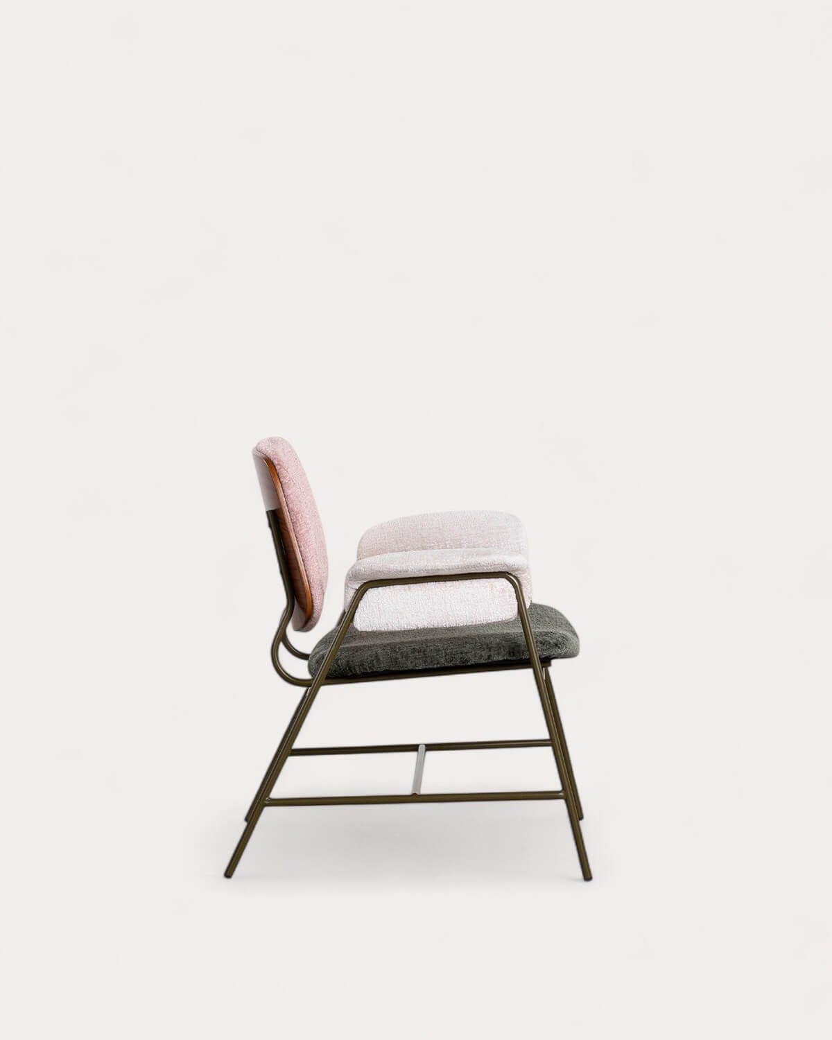 Pack 2 Poltronas com Braços em Metal e Tecido Vegas, imagem de galeria 4