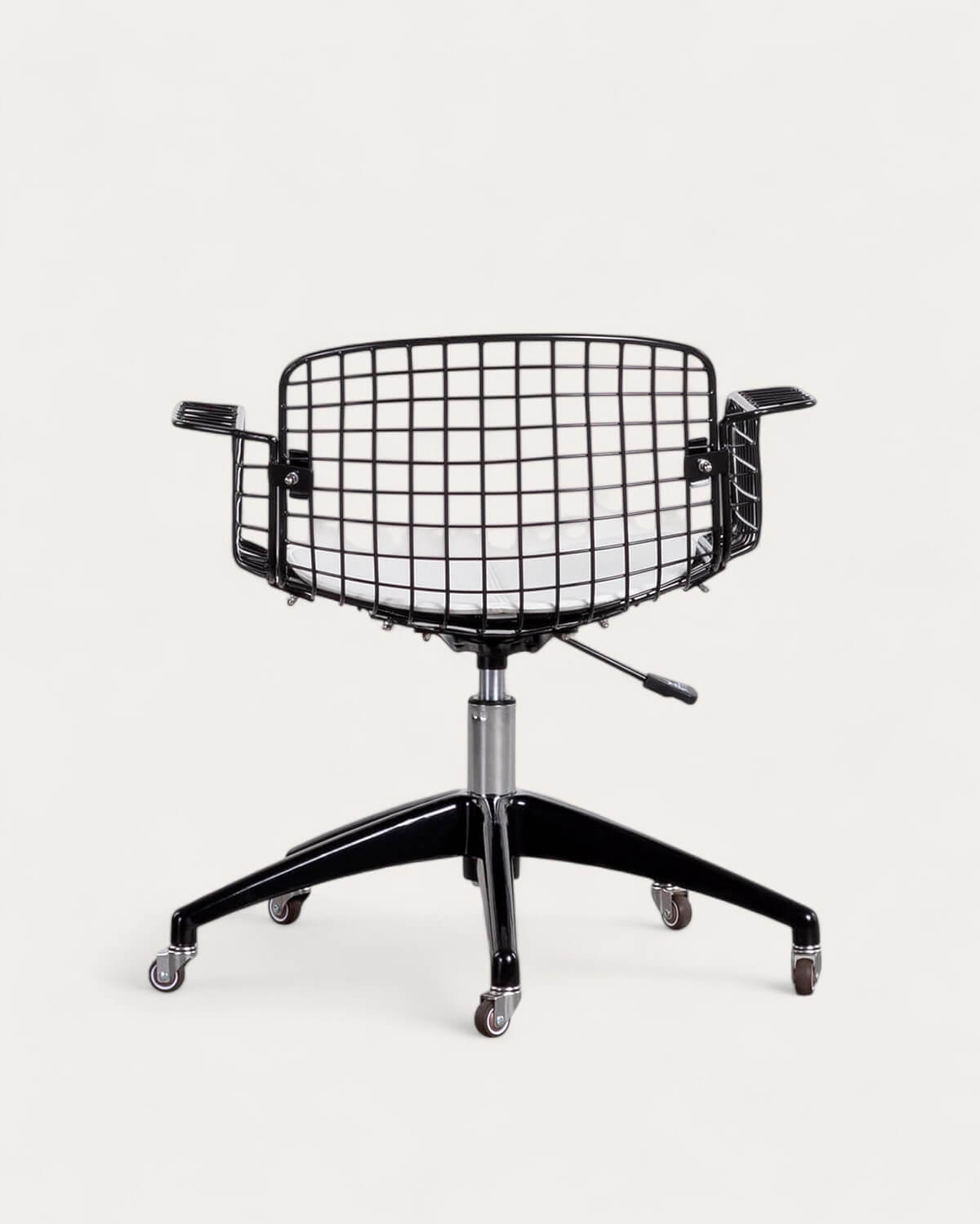 Cadeira de Escritório de Metal com Encosto Baixo Vintage Aras, imagem de galeria 4