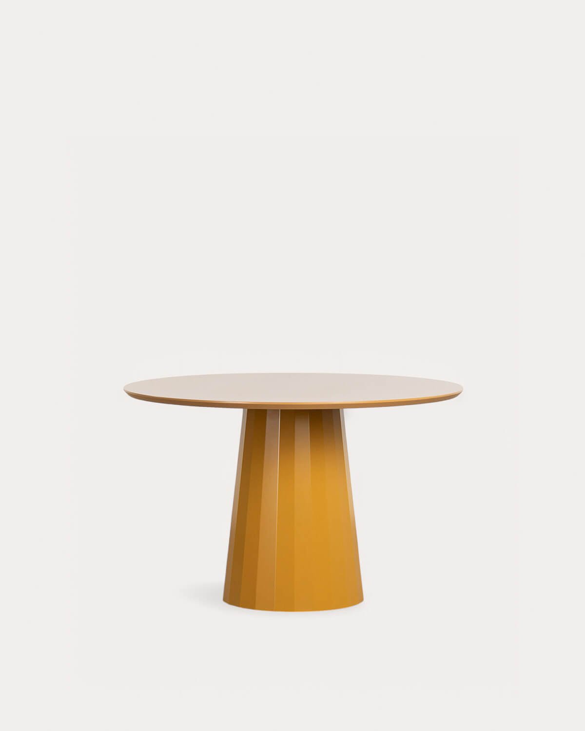 Mesa de Jantar Redonda de Madeira e Metal (Ø120 cm) Irem, imagem de galeria 1