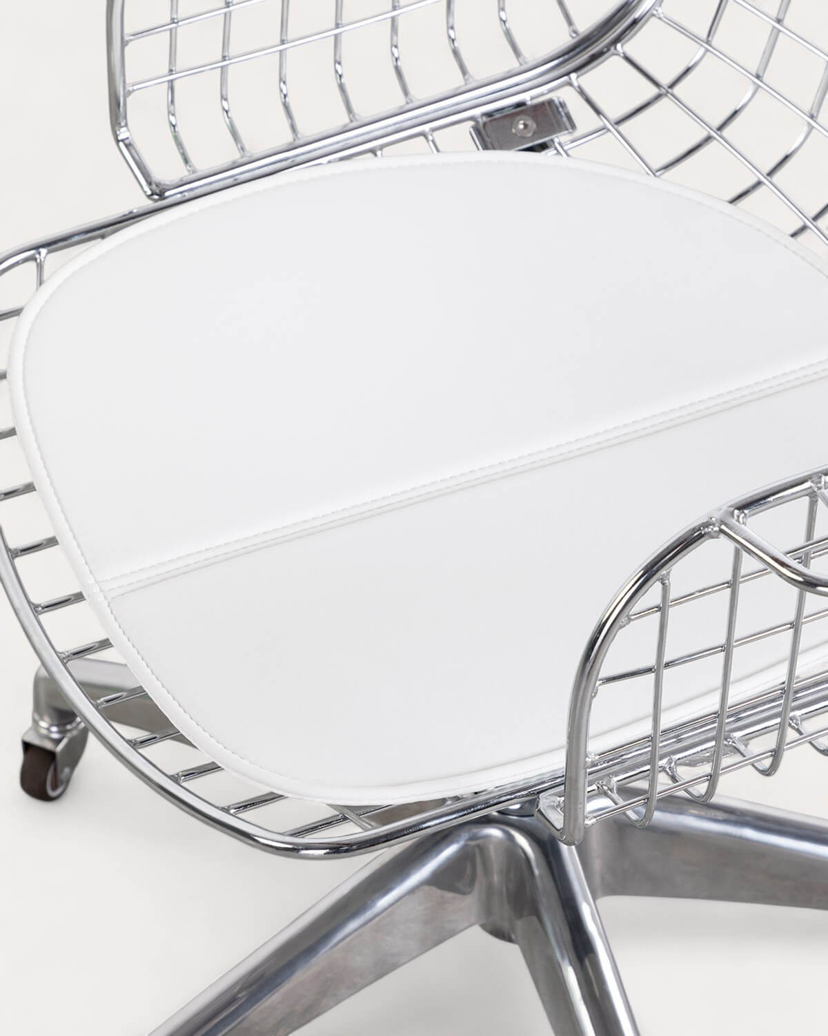 Cadeira de Escritório de Metal com Encosto Alto Vintage Aras, imagem de galeria 5