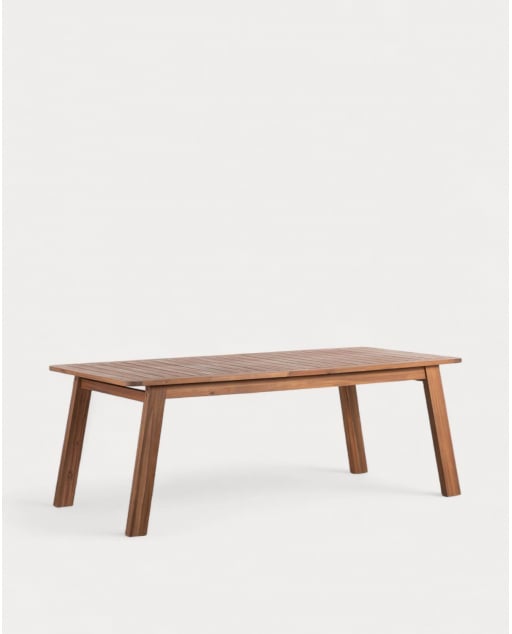 Mesa de Exterior Retangular em Madeira de Acácia (200x95 cm) Cael - Acácia média