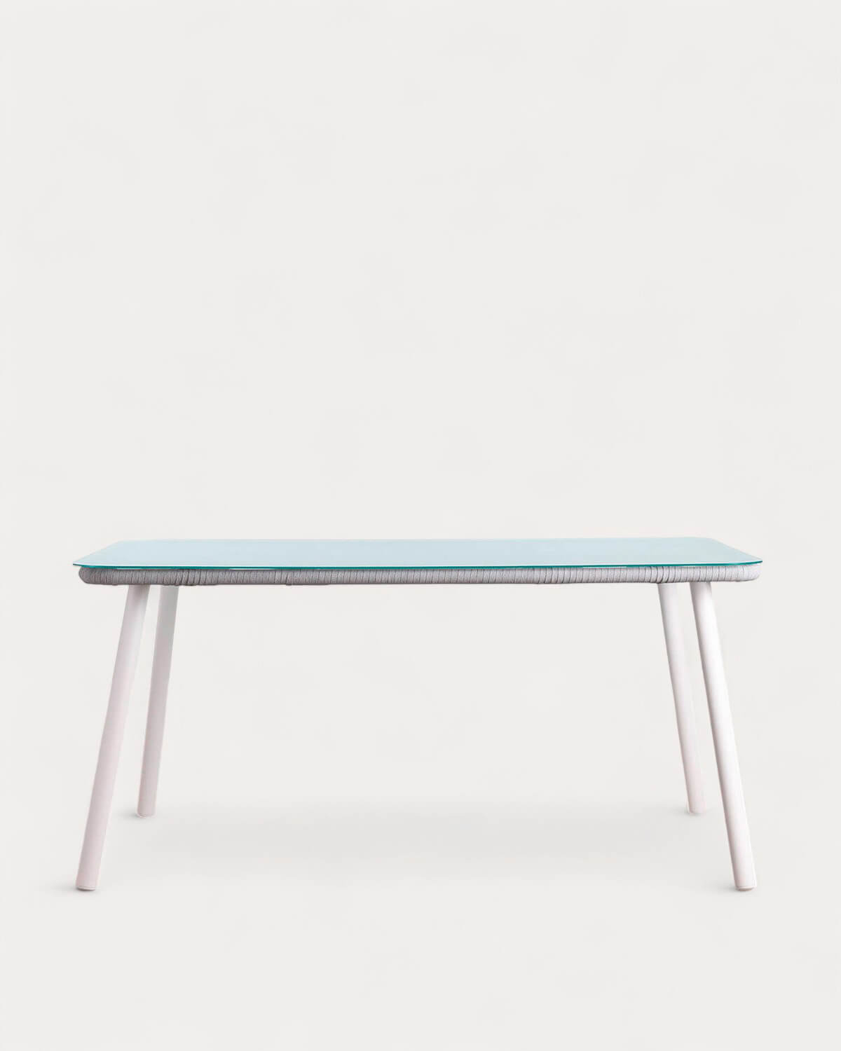 Mesa de Exterior Rectangular de Alumínio e Vidro (160x90 cm) Drian, imagem de galeria 5