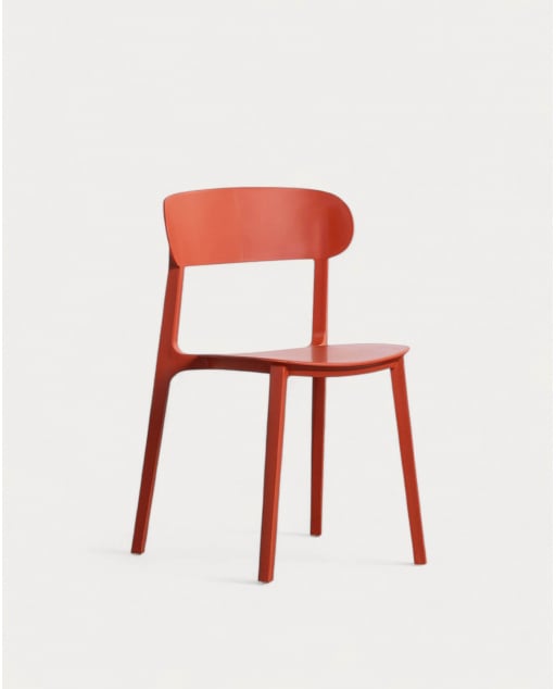 Cadeira de Exterior em Polipropileno Briel - Vermelho Brick