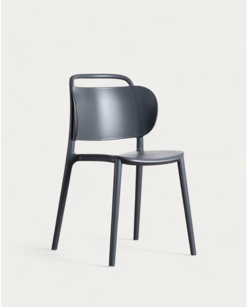 Cadeira de Jantar em Polipropileno Kole - Cinzento Graphite