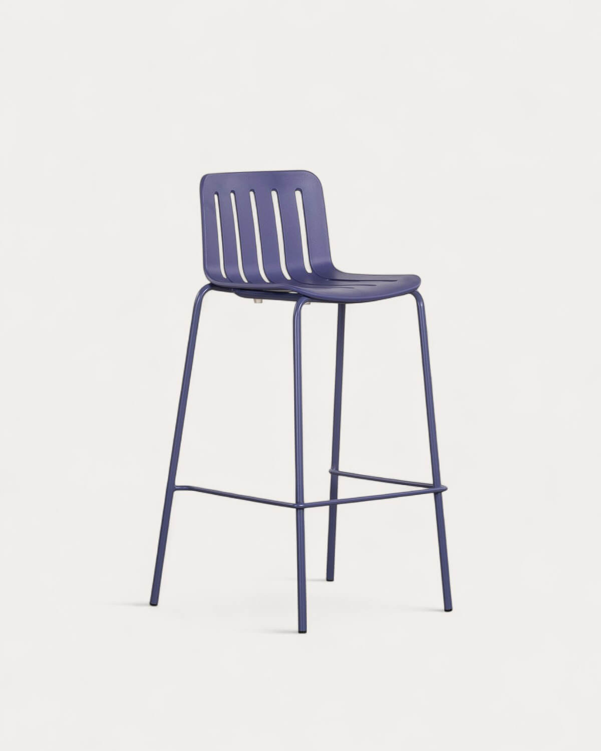Pack 2 Bancos Altos Exterior Polipropileno e Metal (74 cm) Romi, imagem de galeria 1