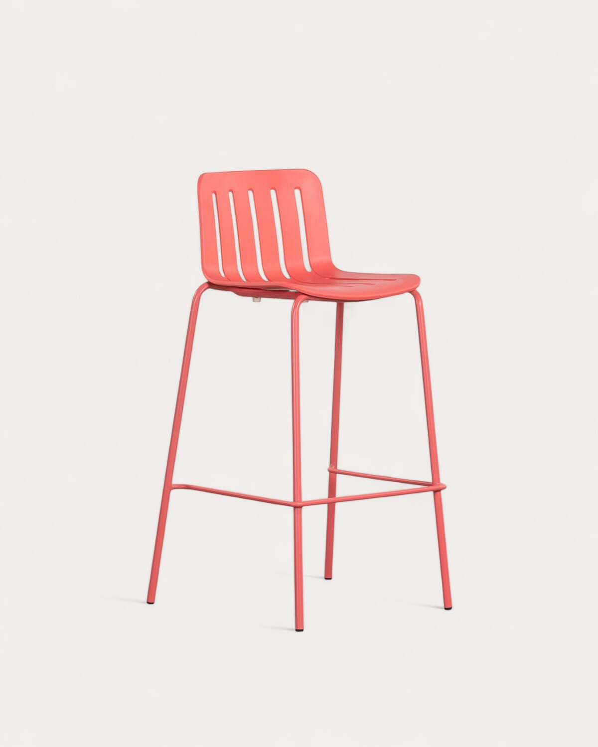 Pack 4 Bancos Altos Exterior Polipropileno e Metal (74 cm) Romi, imagem de galeria 1