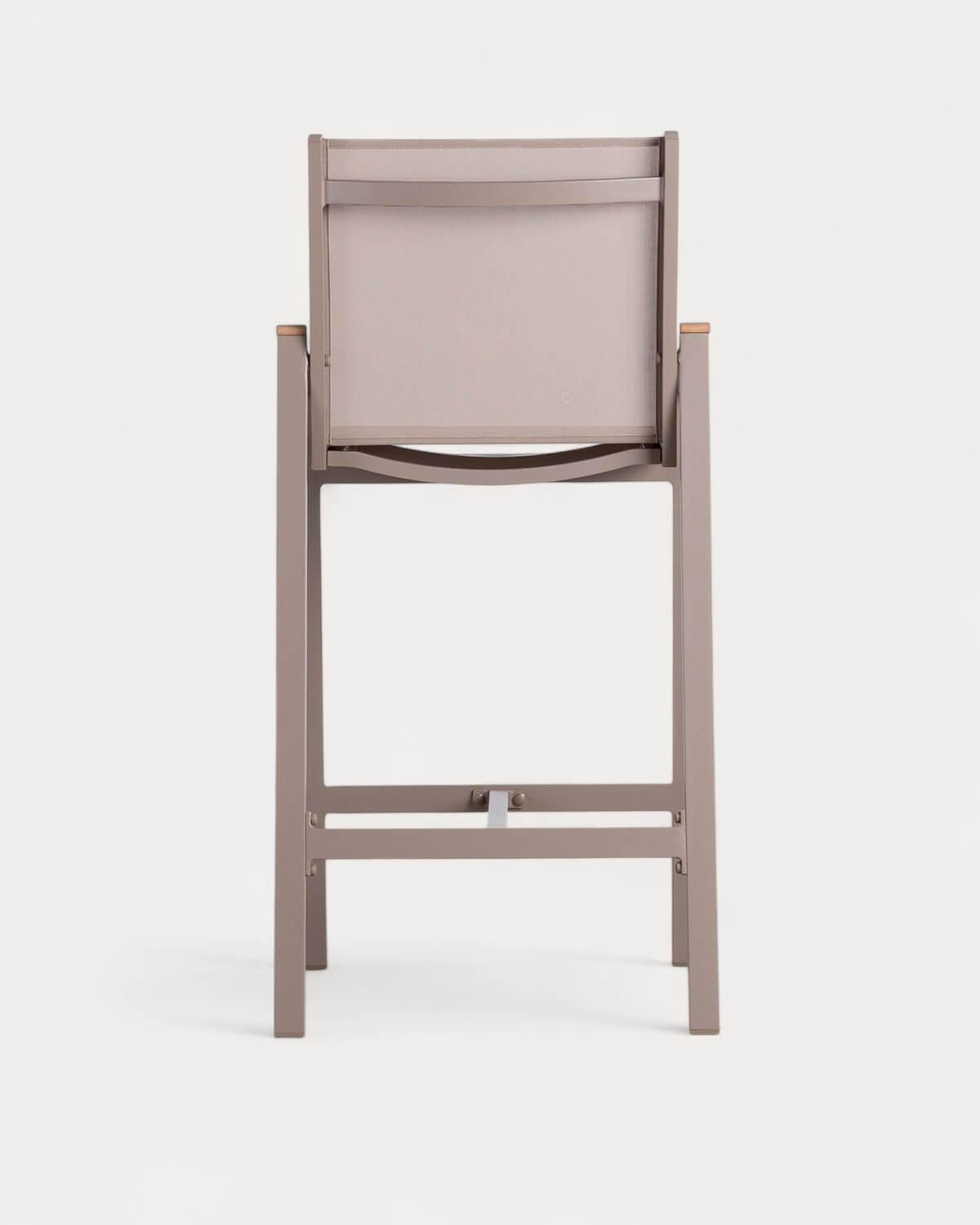 Pack 4 bancos altos de exterior de 75 cm em alumínio Korce, imagem de galeria 5