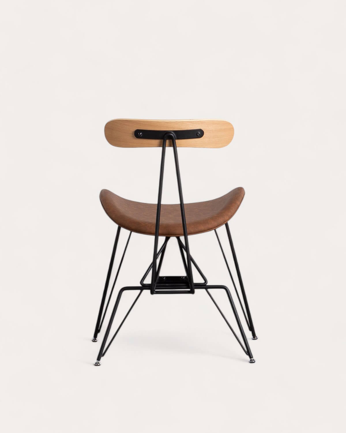 Cadeira de Jantar Brunela em Pele Sintética e Madeira, imagem de galeria 5