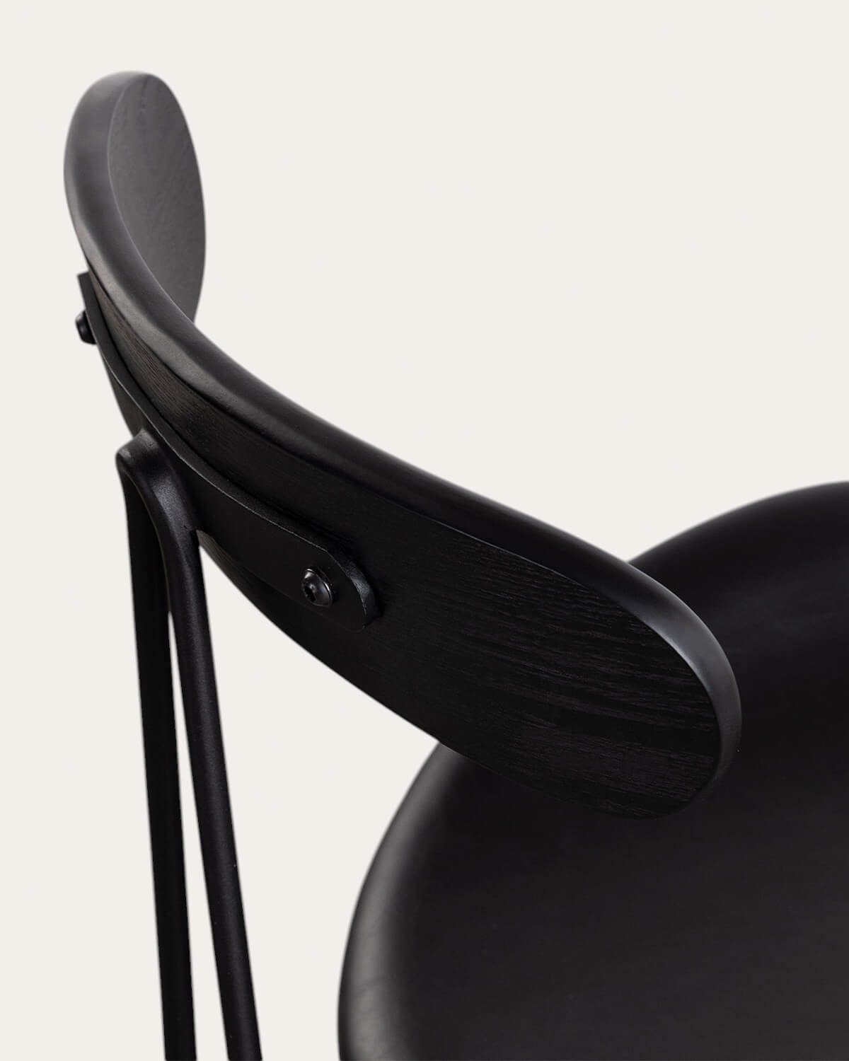 Pack 2 Cadeiras de Jantar em Pele e Madeira Brunela , imagem de galeria 6