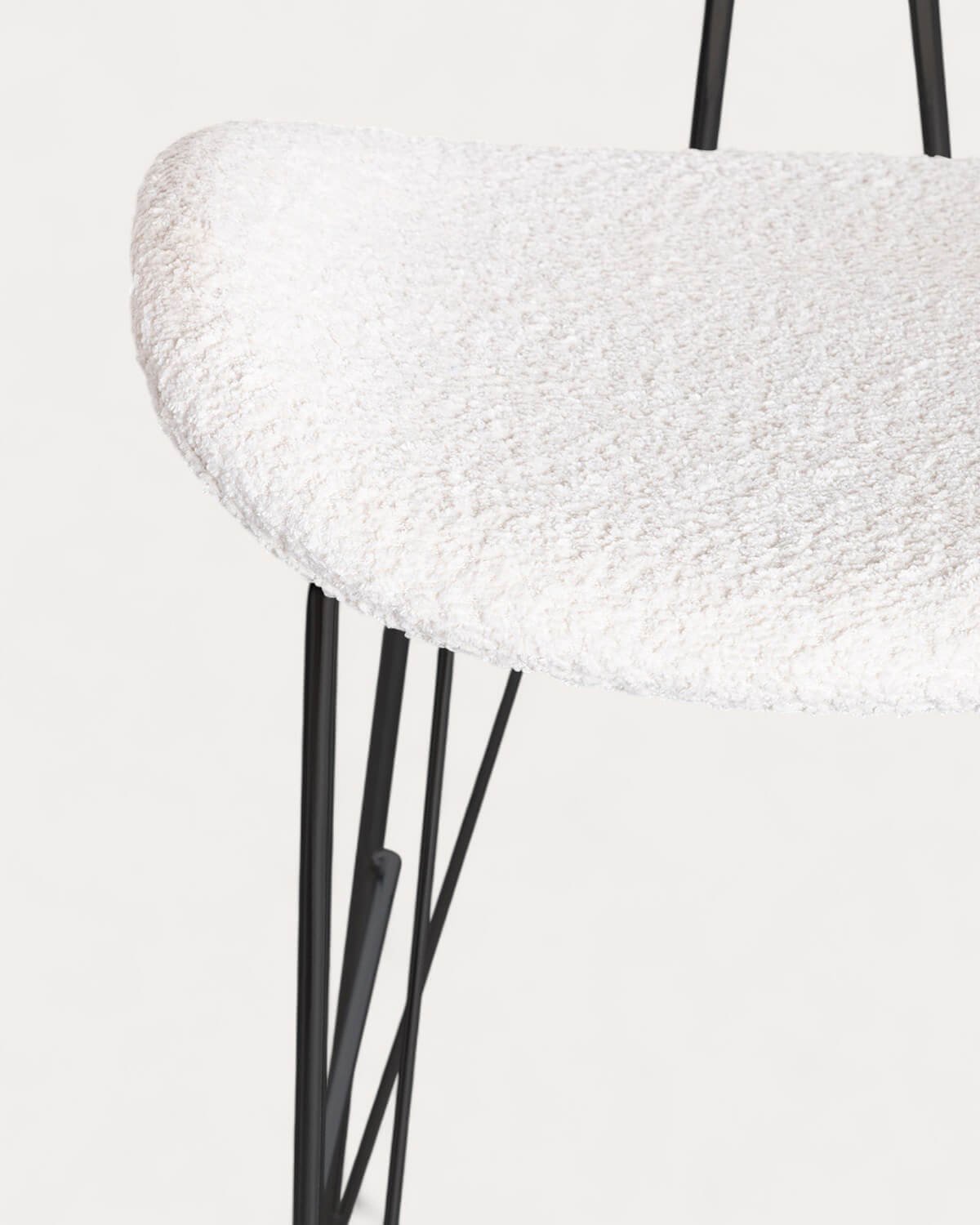 Pack 4 Bancos Altos em Tecido e Madeira (76,5 cm) Brunela, imagem de galeria 6