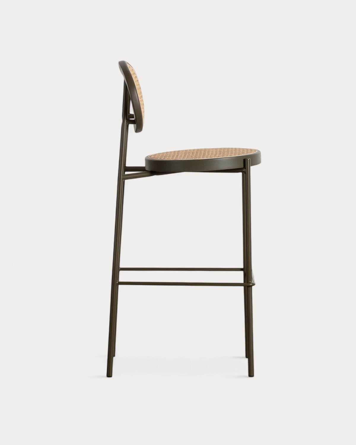 Banco Alto em Vime Natural e Metal (75 cm) Vili, imagem de galeria 4