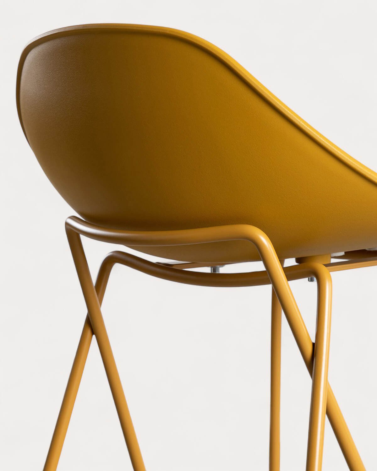 Pack 4 Bancos Altos de Polipropileno e Aço (67 cm) Paris, imagem de galeria 6