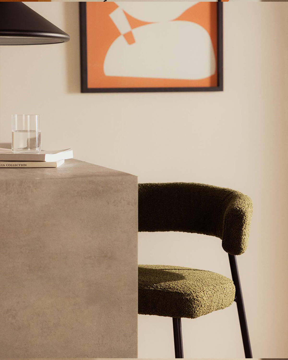 Pack 4 Bancos Altos de Metal (74 cm) Eloise Bouclé, imagem de galeria 3