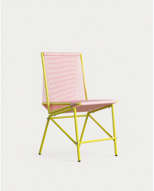 Pack 2 Cadeiras de Jantar em Rattan Sintético e Metal Amur Colors