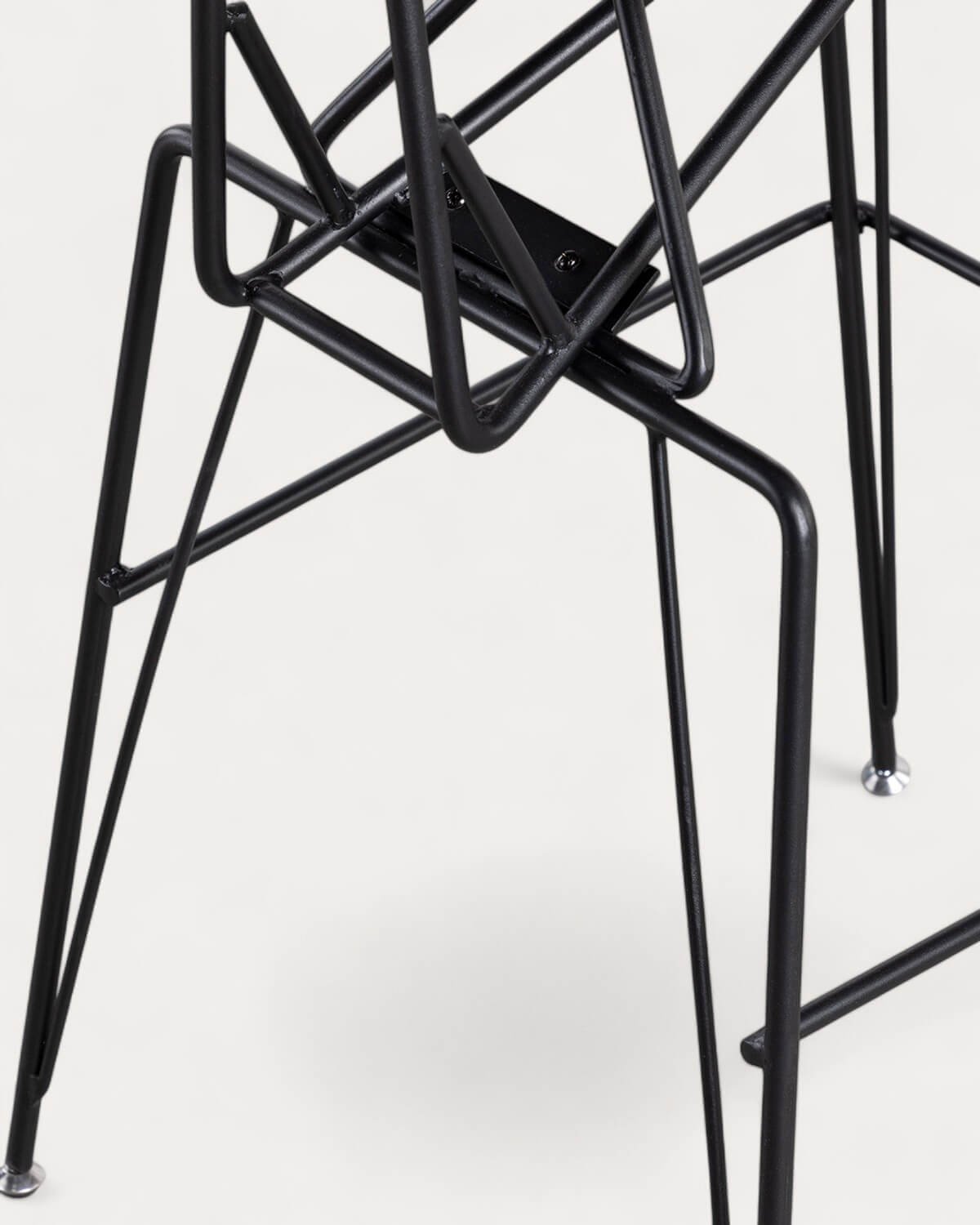 Banco Alto em Polipele e Madeira (76 cm) Antonela, imagem de galeria 5