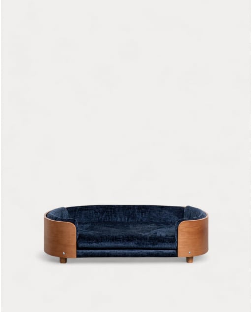 Cama Oval em Madeira para Cães e Gatos Ueias