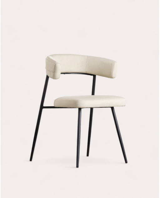 Pack 4 Cadeiras de Jantar em Metal e Tecido Eloise