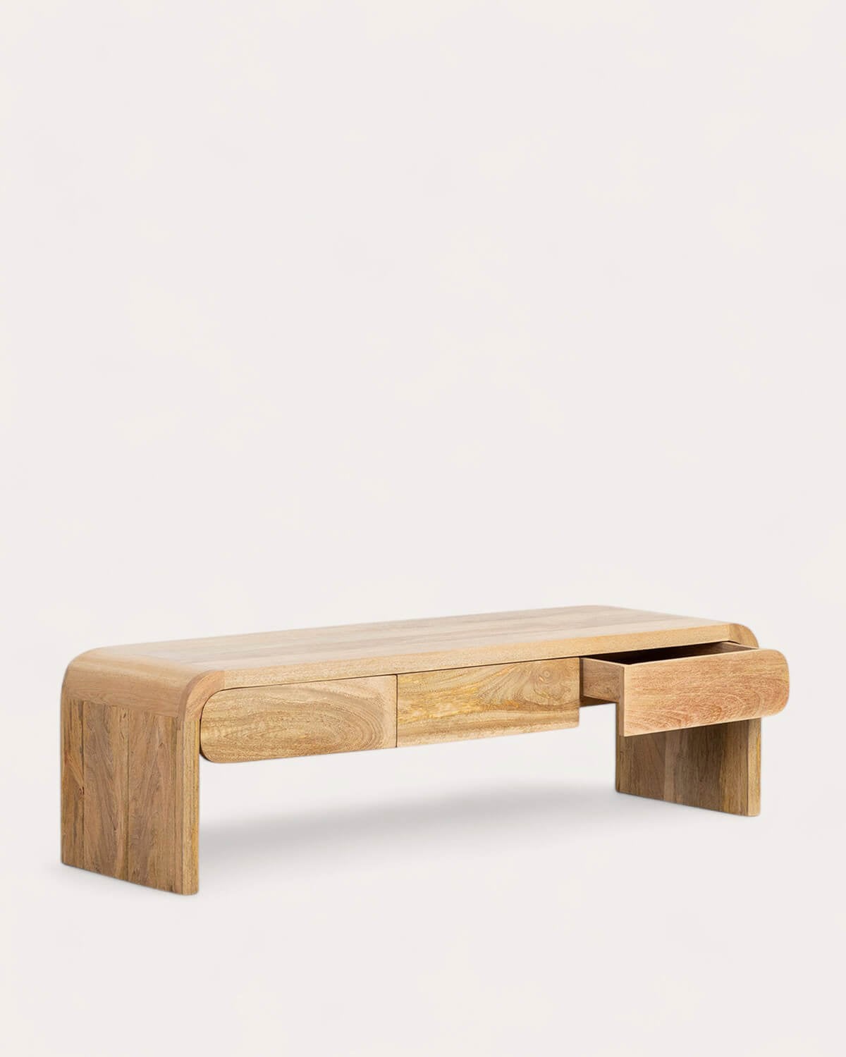 Móvel TV em Madeira de Mangueira com 3 Gavetas 160x45 cm Vanile, imagem de galeria 5