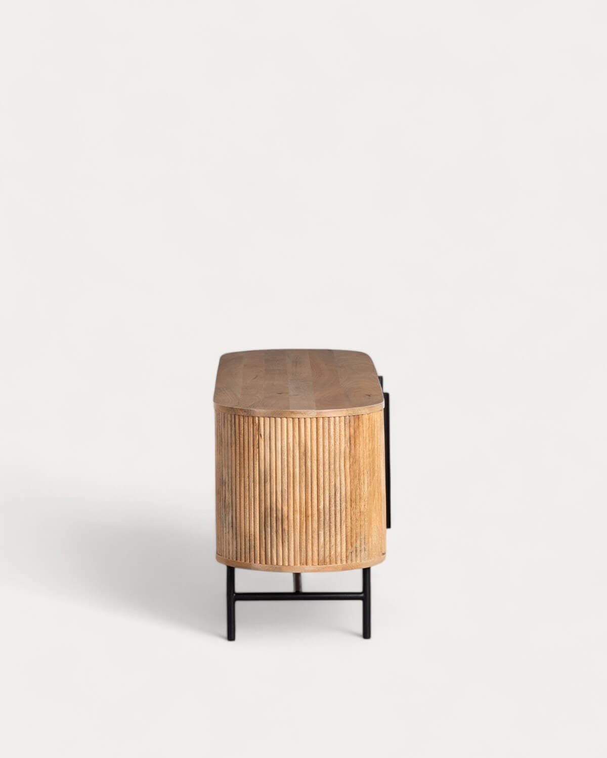 Armário de TV com 2 Portas 137x43 cm em Madeira de Mangueira Viena, imagem de galeria 5