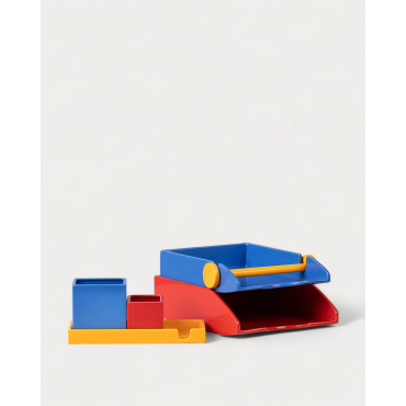 Conjunto de Organização de Secretária Dolomite Seili Azul Sapphire - The Masie