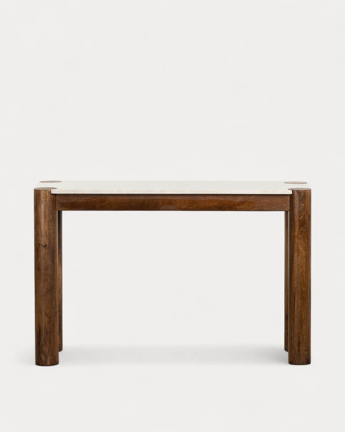 Consola em Mármore Botticino e Madeira de Manga (120x40 cm) Dublin, imagem de galeria 5