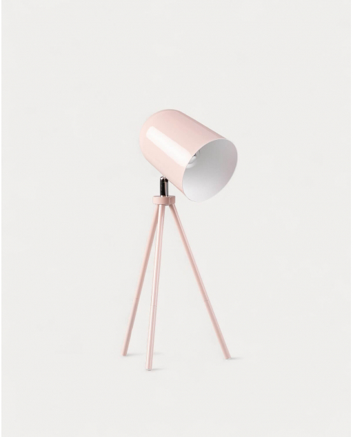 Candeeiro de Mesa Theon Metal - Cor-de-rosa Nude