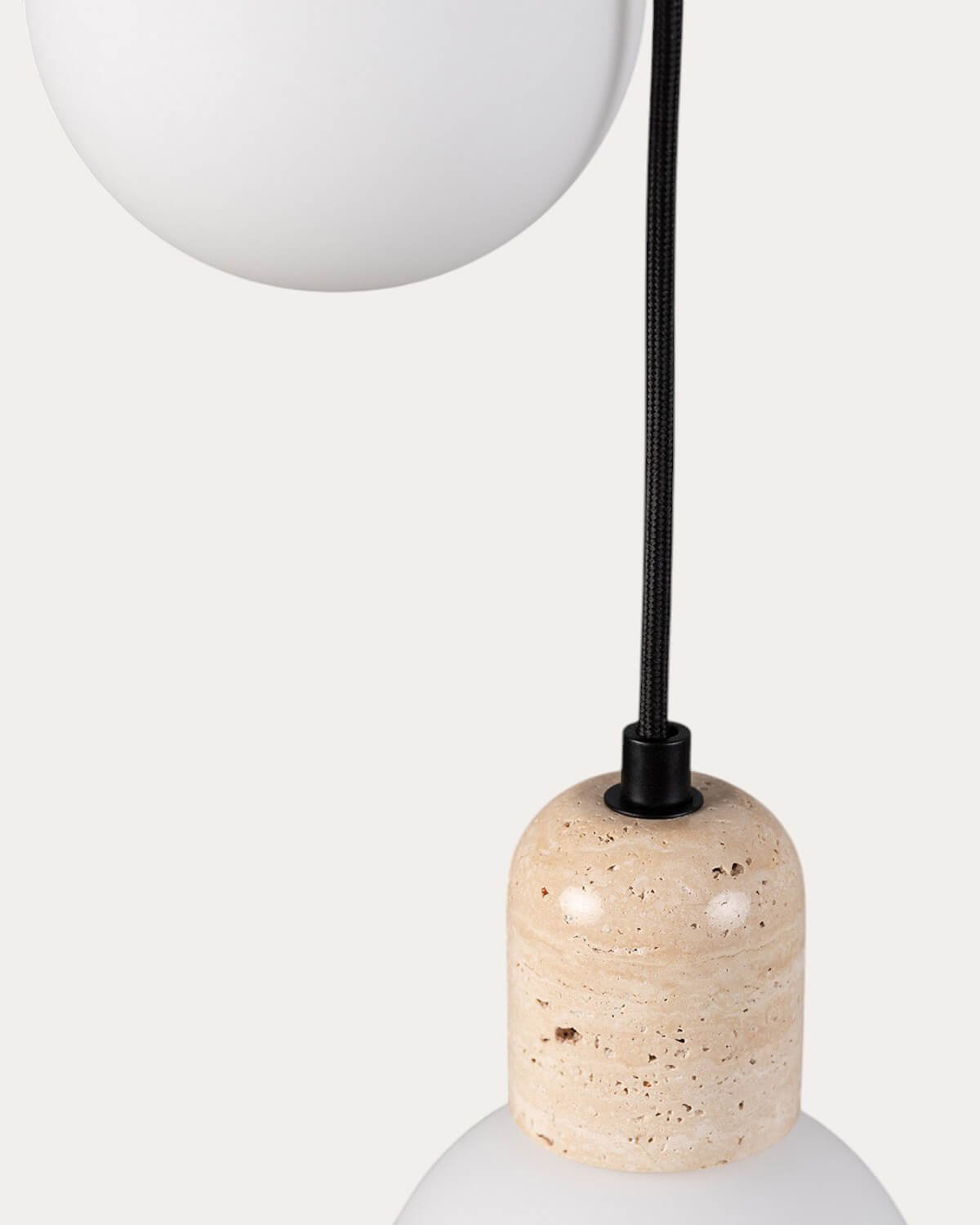 Candeeiro de Teto 2 Pontos de Luz com Metal Mármore Travertino Eriel, imagem de galeria 5