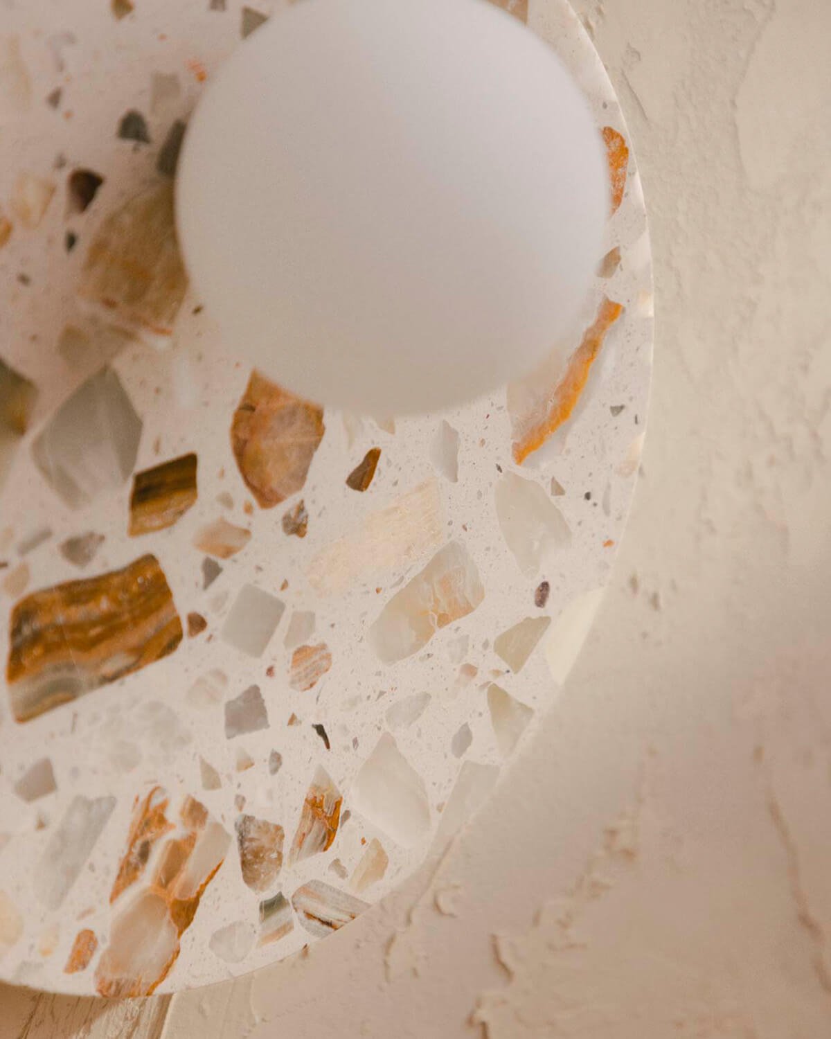Aplique de Parede Esfera Lateral Terrazzo Lunas, imagem de galeria 3