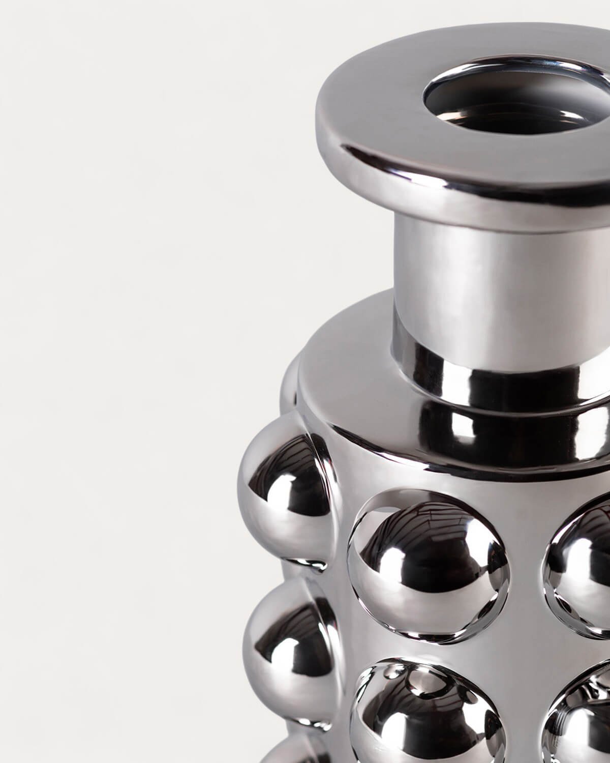 Vaso Alto de Dolomita Galvanizado Malik, imagem de galeria 5