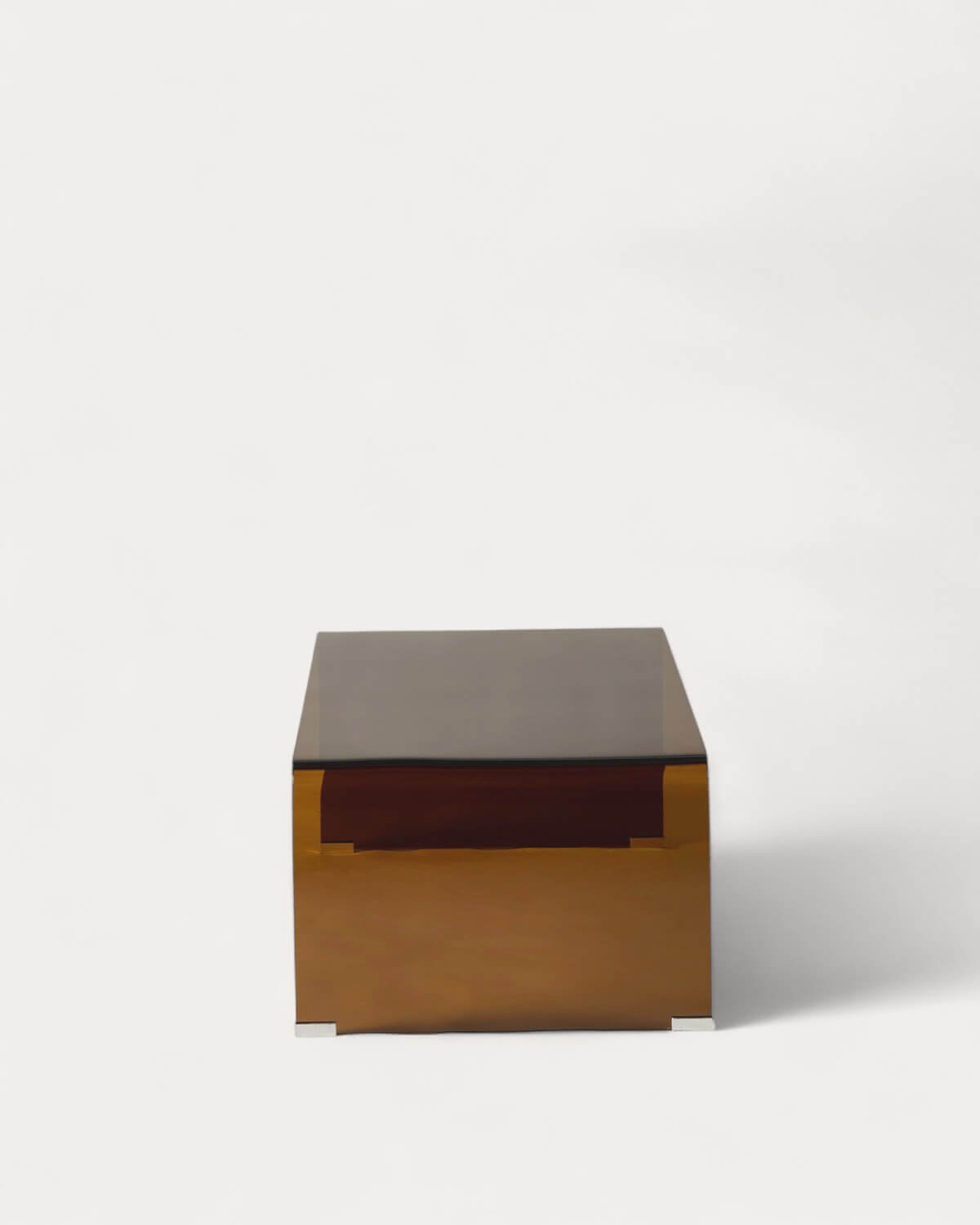 Mesa de Centro Rectangular em Vidro Temperado (120x60 cm) Curve, imagem de galeria 4