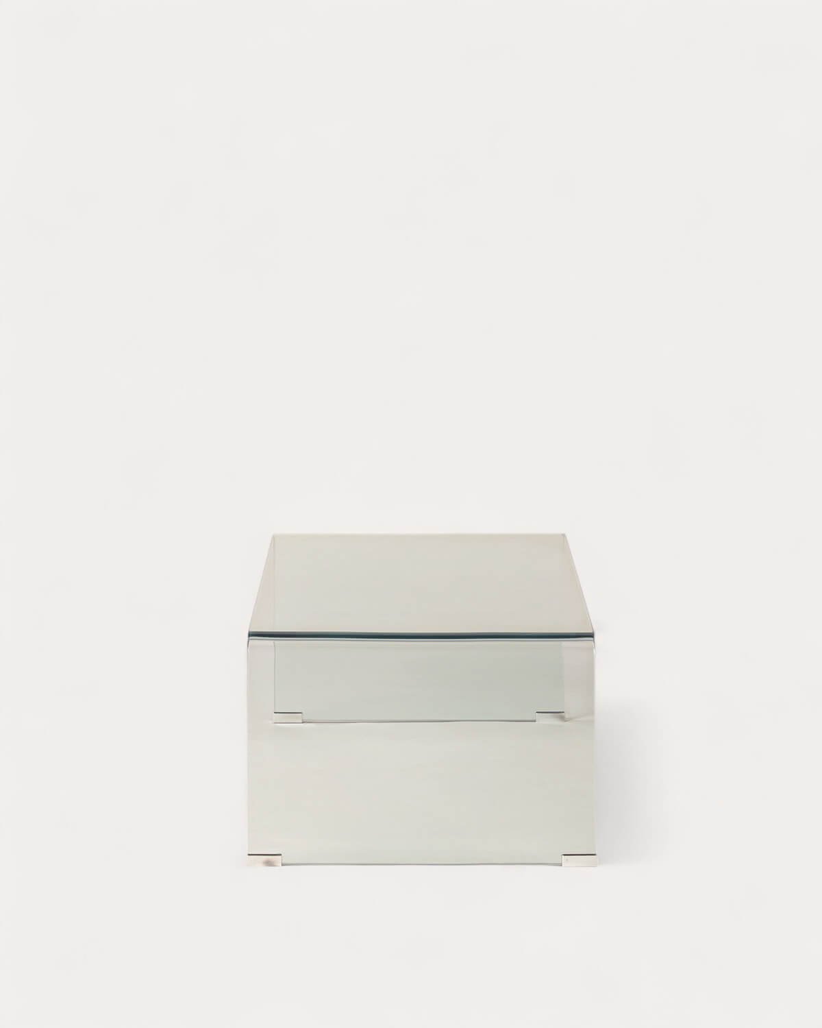 Mesa de Centro Rectangular em Vidro Temperado (120x60 cm) Curve, imagem de galeria 4
