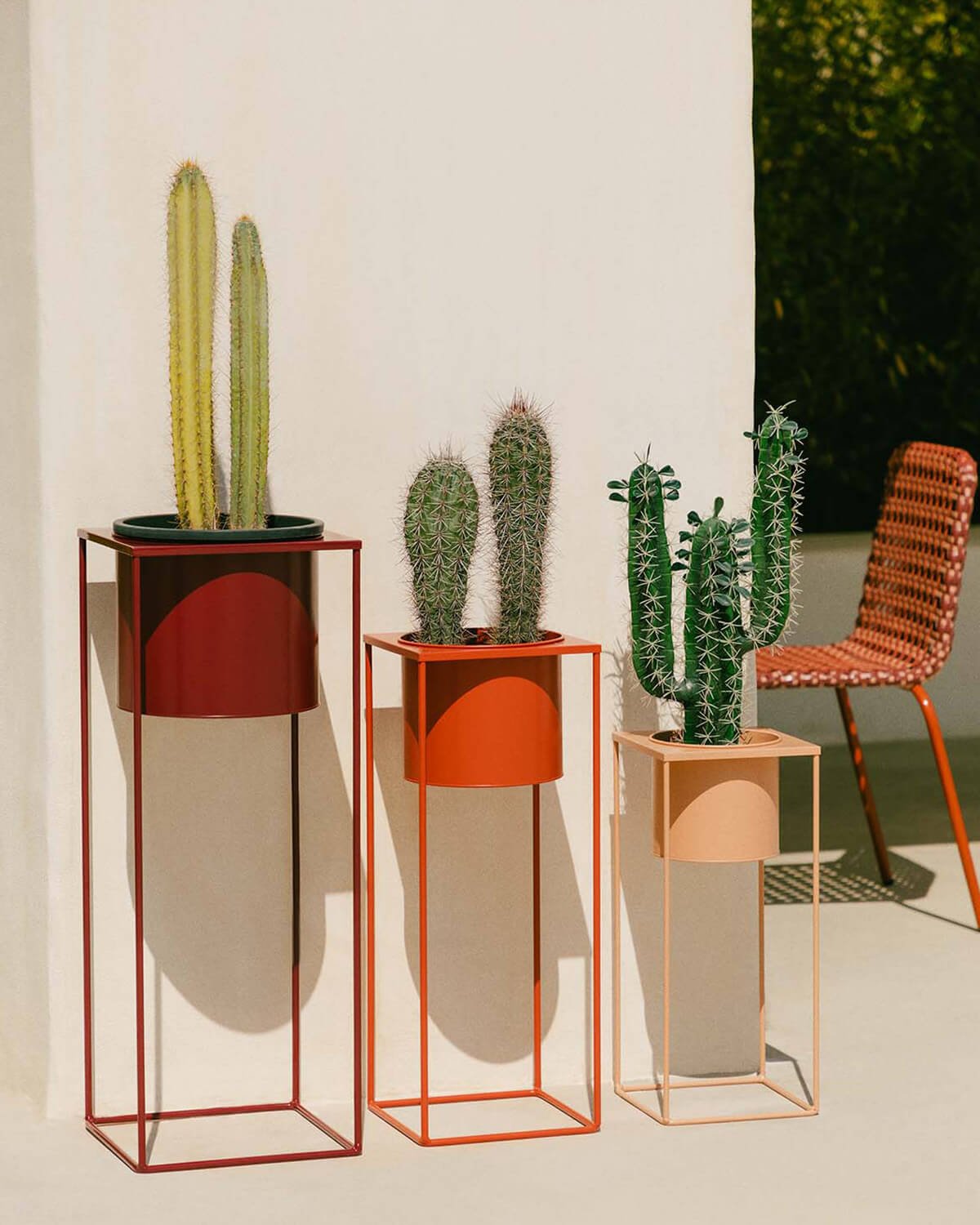 Conjunto 3 Vasos Redondos em Metal Cosme, imagem de galeria 2